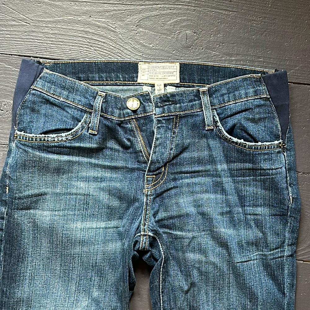 Hatch for Current Elliott maternity jeans size 26” 0 stretch under belly ankle